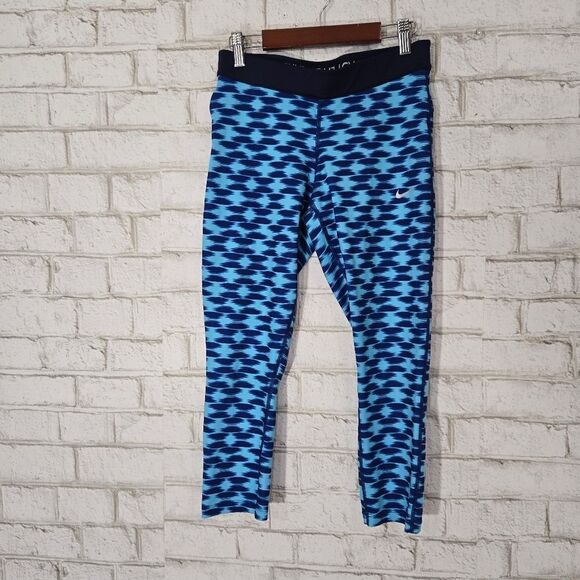 Nike Pants - NIKE blue printed leggings